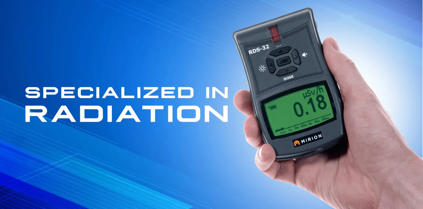 Specialized in radiation: hand-held radiation survey meter